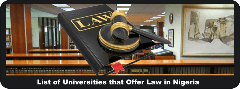 List of universities that offer law in Nigeria