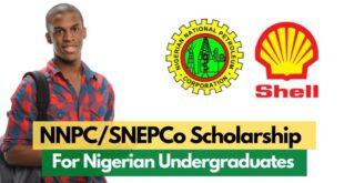NNPC/SNEPCo Scholarship Application for Nigerian Students