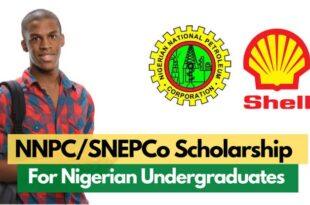 NNPC/SNEPCo Scholarship Application for Nigerian Students