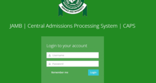 JAMB | Central Admissions Processing System | CAPS