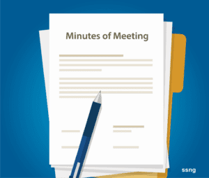 How to write the minutes of a meeting. examples, samples formats and templates