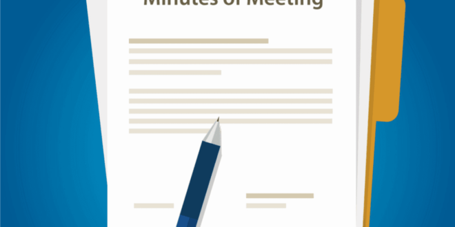 How to write the minutes of a meeting. examples, samples formats and templates