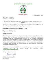 Admission slip example