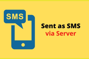 Sent As SMS Via Server