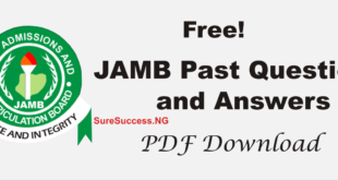 jamb past questions and answers pdf