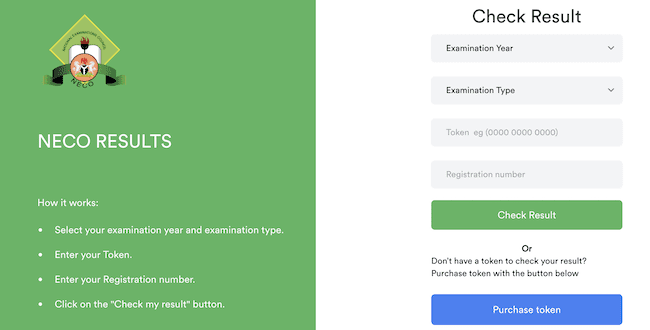 neco result checker