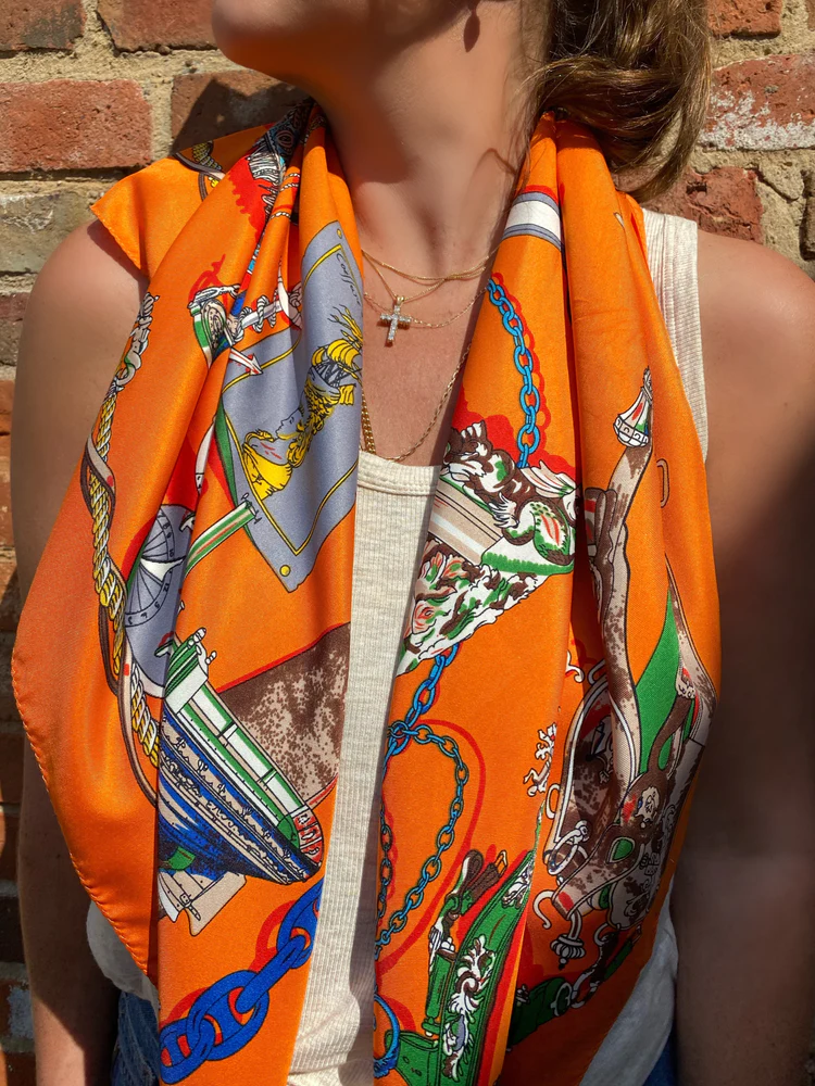 Vintage scarves business