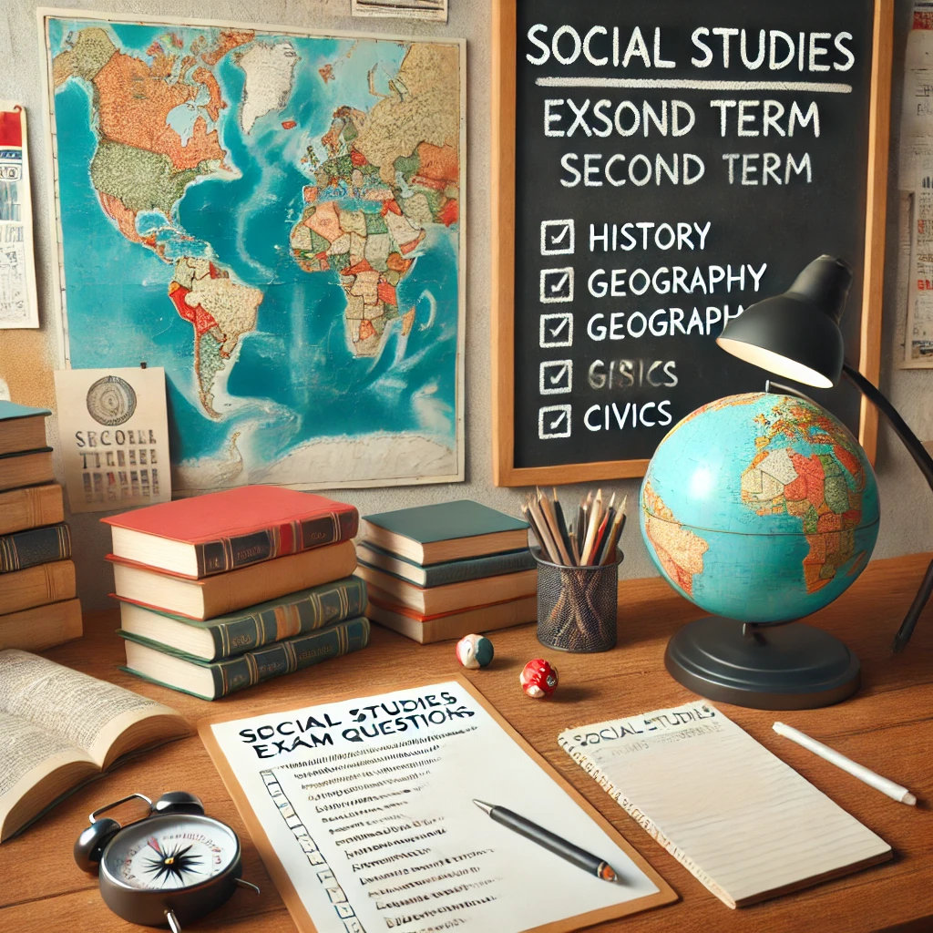 Social Studies exam questions for second term