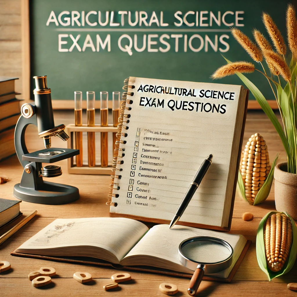 Agricultural Science Exam Questions for Second Term